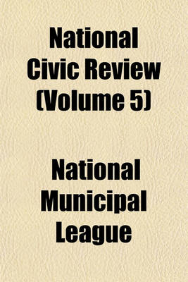 Book cover for National Civic Review Volume 5