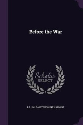 Cover of Before the War