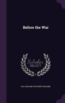 Book cover for Before the War