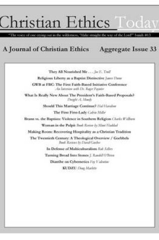 Cover of Christian Ethics Today, Issue 33