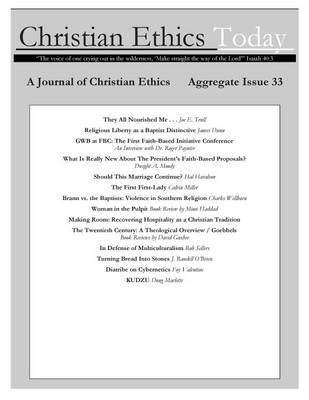 Book cover for Christian Ethics Today, Issue 33