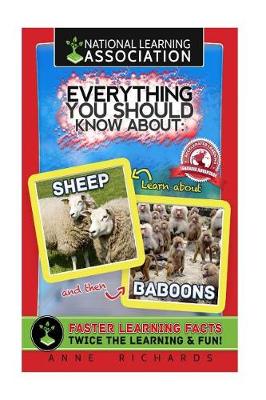 Book cover for National learning Association Everything You Should Know About Sheep and Baboons Faster Learning Facts