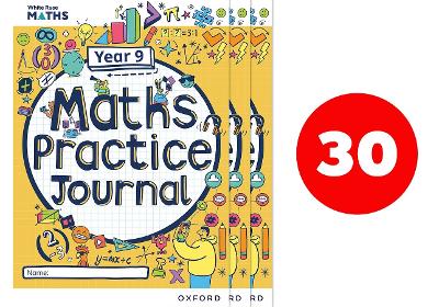 Book cover for White Rose Maths Practice Journals Year 9 Workbooks: Pack of 30