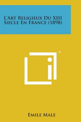 Book cover for L'Art Religieux Du XIII Siecle En France (1898)