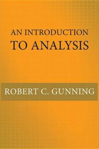 Cover of An Introduction to Analysis