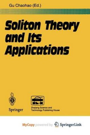 Cover of Soliton Theory and Its Applications