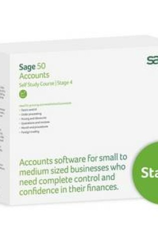 Cover of Sage Accounts V22 Stage 4 Workbooks