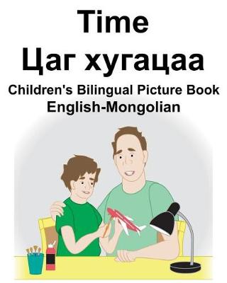 Book cover for English-Mongolian Time Children's Bilingual Picture Book