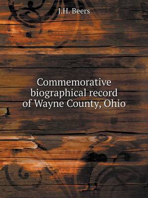 Book cover for Commemorative biographical record of Wayne County, Ohio