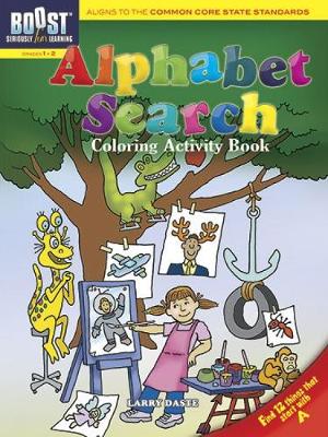 Book cover for BOOST Alphabet Search Coloring Activity Book