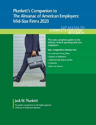 Book cover for Plunkett's Companion to The Almanac of American Employers 2023