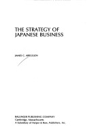 Book cover for Strategy of Japanese Business