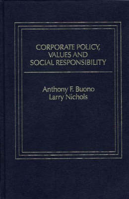 Book cover for Corporate Policy, Values and Social Responsibility