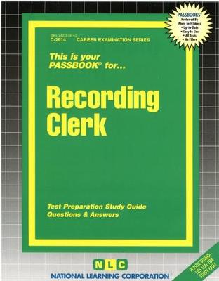 Book cover for Recording Clerk