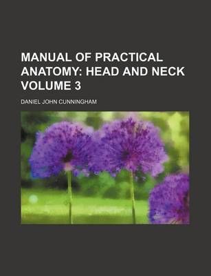 Book cover for Manual of Practical Anatomy Volume 3