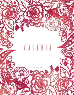 Book cover for Valeria. Dotted Notebook