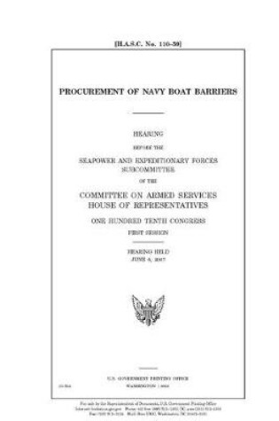 Cover of Procurement of Navy boat barriers