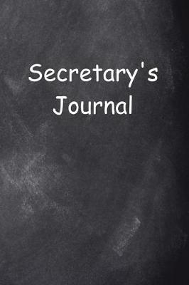 Cover of Secretary's Journal Chalkboard Design