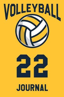 Book cover for Volleyball Journal 22