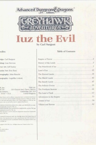 Cover of Wgr5 Iuz the Evil