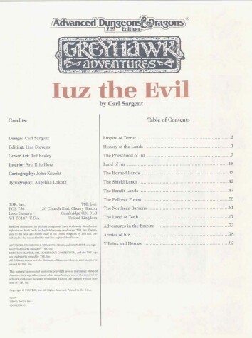 Book cover for Wgr5 Iuz the Evil