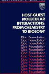 Book cover for Host-Guest Molecular Interactions from Chemistry to Biology