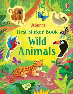 Book cover for First Sticker Book Wild Animals