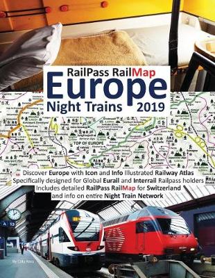 Book cover for Railpass Railmap Europe - Night Trains 2019