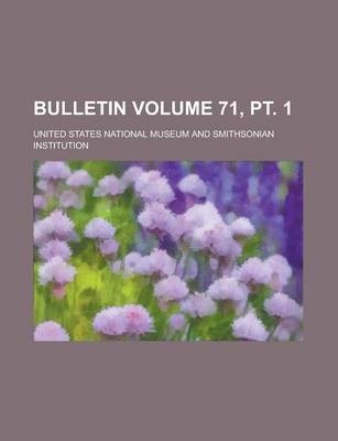 Book cover for Bulletin Volume 71, PT. 1