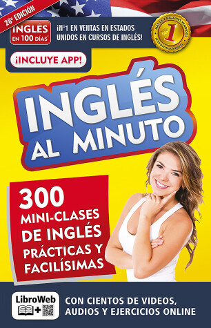 Book cover for Inglés en 100 días - Inglés al minuto libro + curso online / English in a Minute