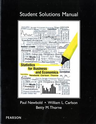 Book cover for Student Solutions Manual for Statistics for Business and Economics