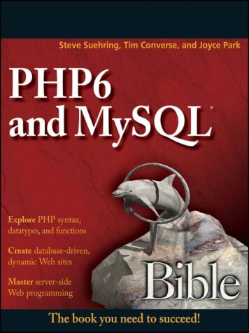 Book cover for PHP6 and MySQL Bible