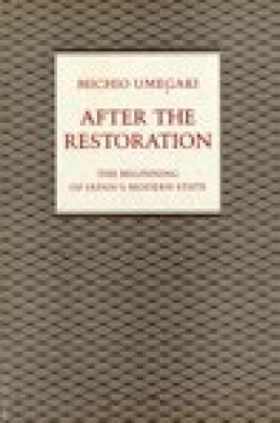 Cover of After the Restoration