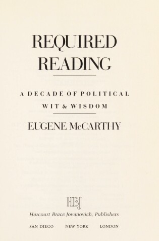 Cover of Required Reading