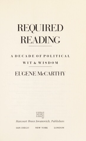 Book cover for Required Reading