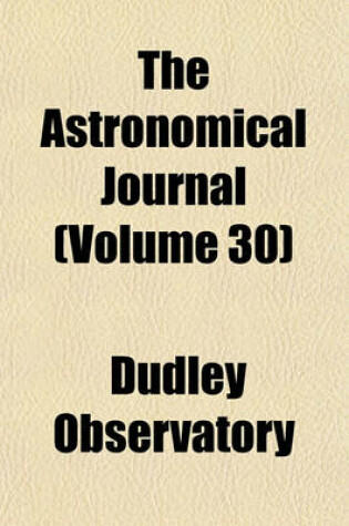 Cover of The Astronomical Journal (Volume 30)