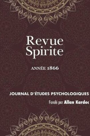 Cover of Revue Spirite (Ann e 1866)