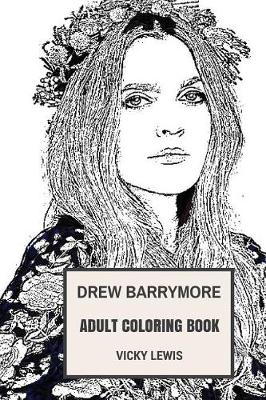 Cover of Drew Barrymore Adult Coloring Book