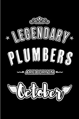 Book cover for Legendary Plumbers are born in October