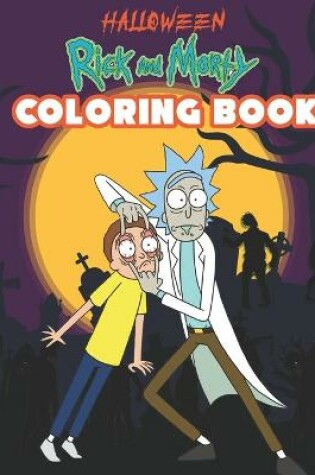 Cover of Rick and Morty Halloween Coloring Book