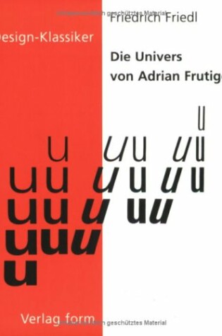 Cover of Die Univers Von Adrian Frutiger