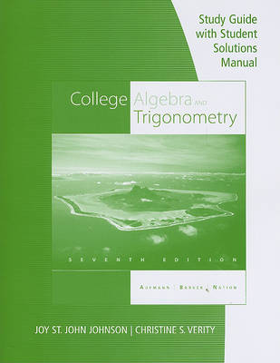 Book cover for Study Guide with Student Solution Manual for College Algebra and Trigonometry