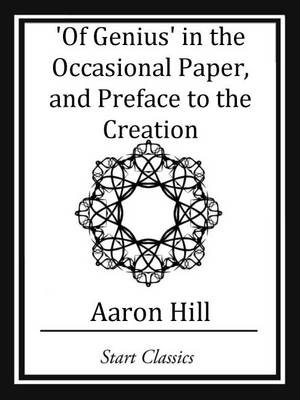 Book cover for Of Genius' in the Occassional Paper, and Preface to the Creation