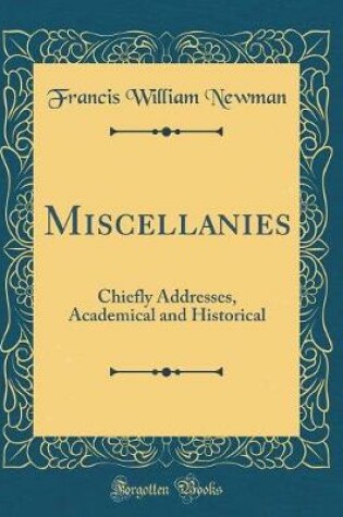 Cover of Miscellanies