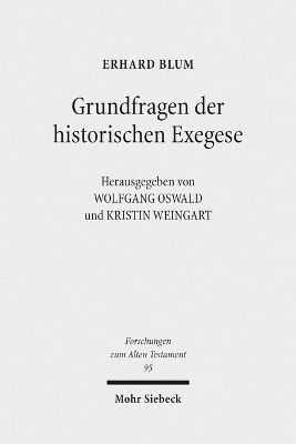 Book cover for Grundfragen der historischen Exegese