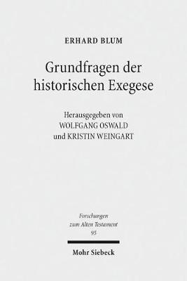 Cover of Grundfragen der historischen Exegese