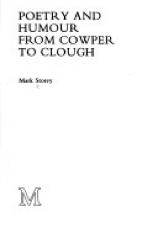 Cover of Poetry and Humour from Cowper to Clough