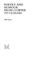 Cover of Poetry and Humour from Cowper to Clough