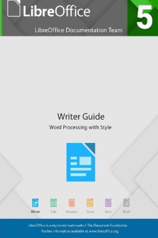 Cover of LibreOffice 5.4 Writer Guide