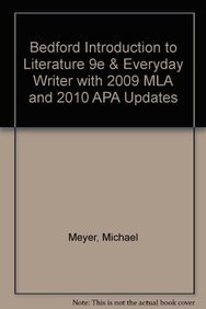 Book cover for Bedford Introduction to Literature 9e & Everyday Writer with 2009 MLA and 2010 APA Updates